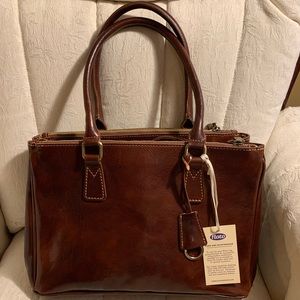 Floto Imports leather Roma Satchel